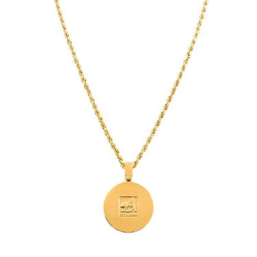 Diamond Rest In Peace Memory Frame Pendant in 14k Yellow Gold 2.15 Ctw